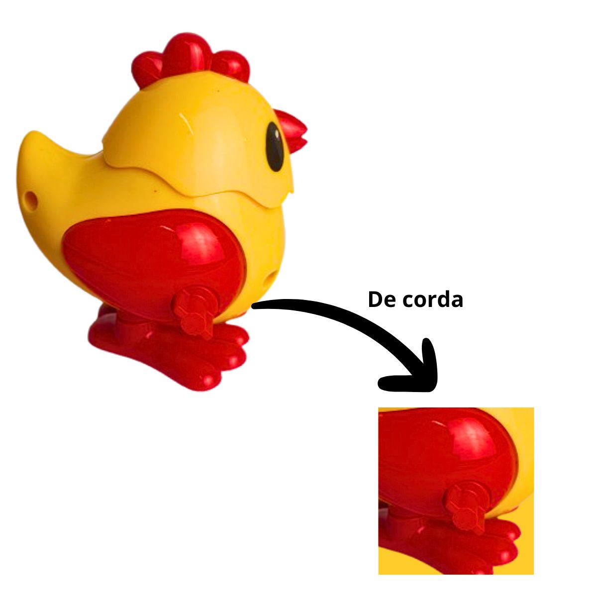 Kit Aprenda Brincando Animais Da Fazenda - DM Toys + Chicken Movida Á Corda - Ark Toys Kit Aprenda Brincando Animais Da Fazenda - DM Toys + Chicken Movida Á Corda - Ark Toys